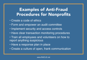 Anti Fraud Procedures for Nonprofits